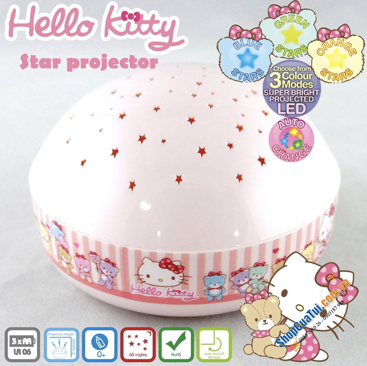 Đèn ngủ Niermann Hello Kitty - món quà bé nào cũng thích