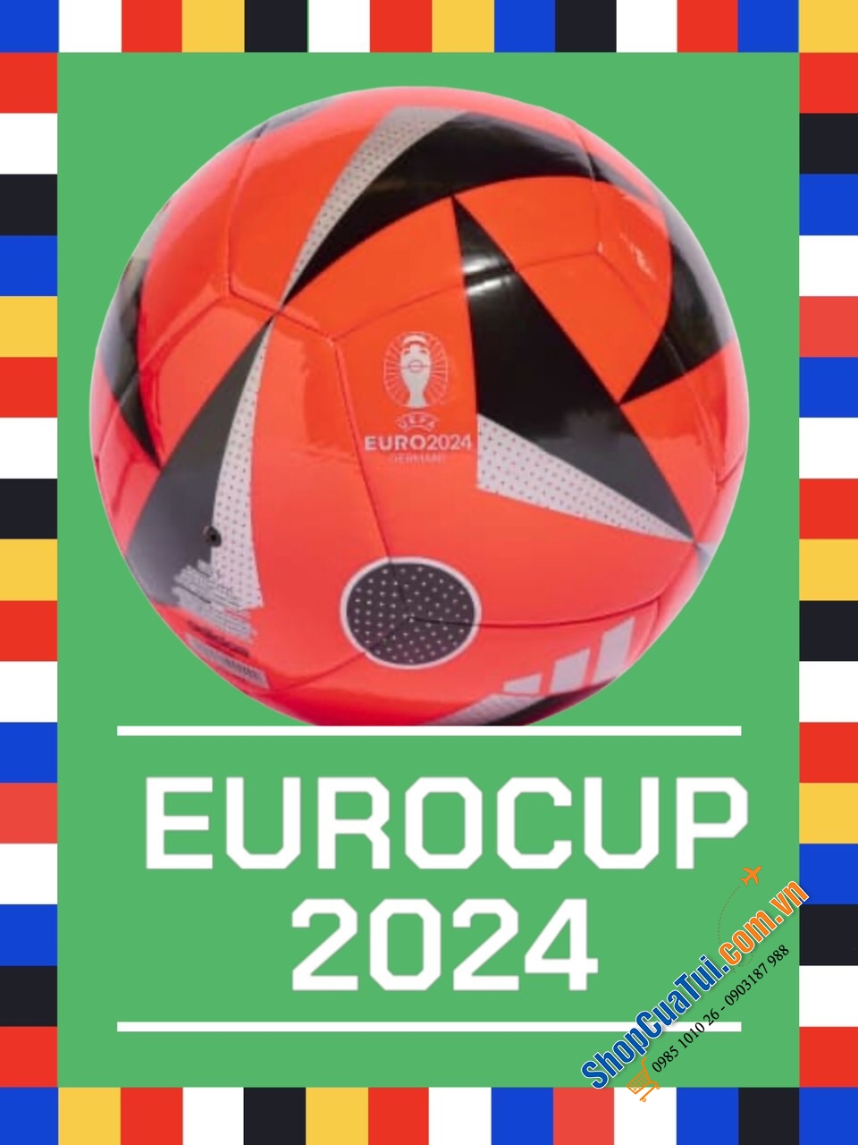 Quả bóng đá câu lạc bộ Adidas EURO 24 - CHẤT LƯỢNG FIFA CHUYÊN NGHIỆP