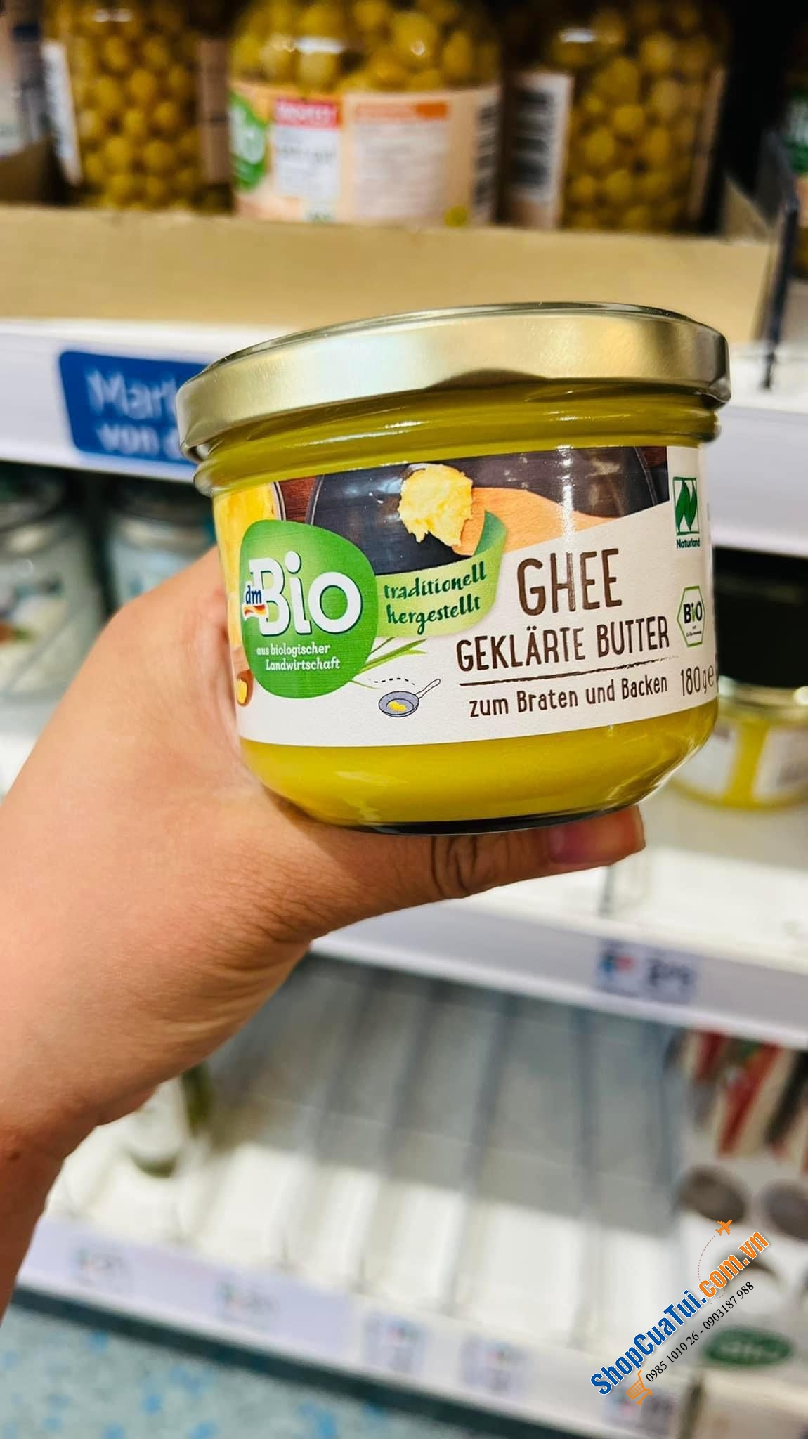 BƠ GHEE HỮU CƠ NỘI ĐỊA ĐỨC.