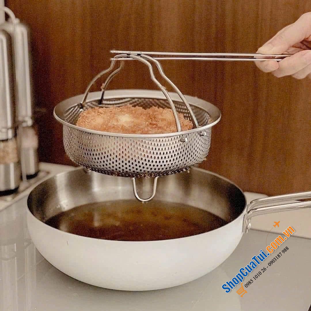 RỔ HẤP NƯỚNG ĐA NĂNG WAGENSTEIGER STAINLESS STEEL PUNCHING STEAMER 22cm.