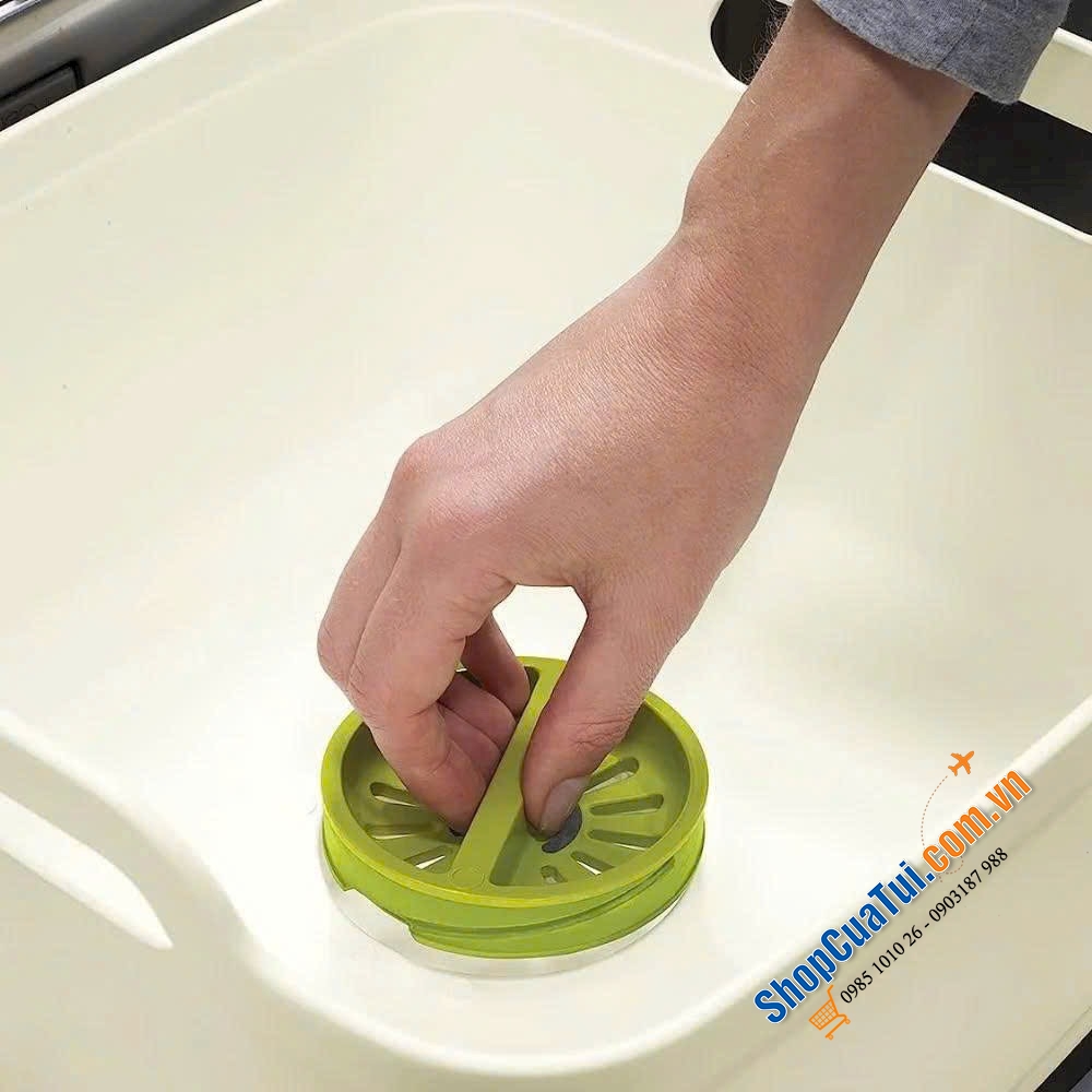 BỒN RỬA DI ĐỘNG JOSEPH JOSEPH WASH&DRAIN -  màu xanh đen - màu trắng.