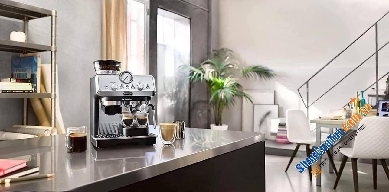 Máy pha cà phê Delonghi EC9155.MB -  Dễ dàng pha được các loại cà phê như đen, nâu, bạc, latte, espresso, cappuccino, americano