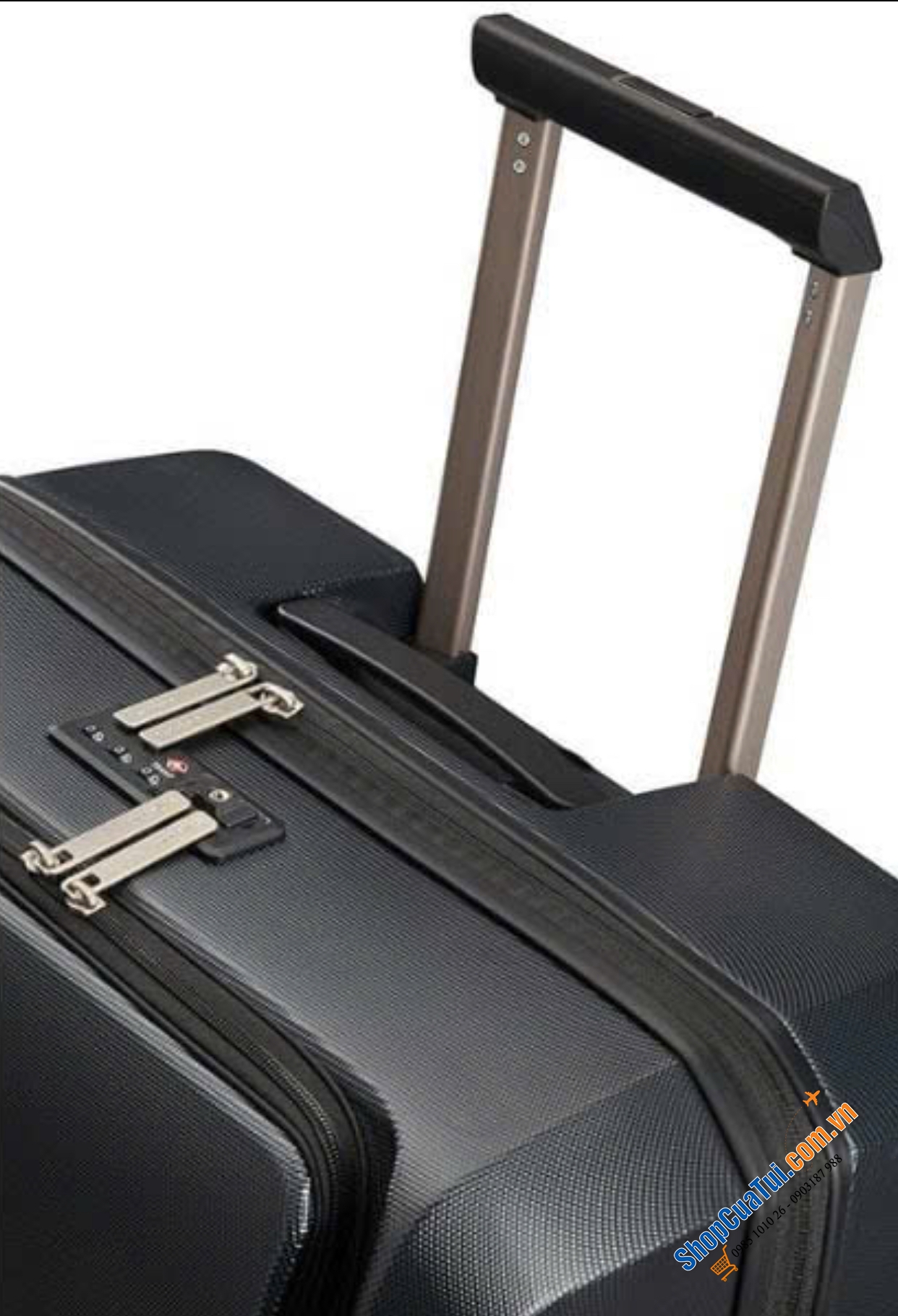 Valy Samsonite Prodigy Spinner ngăn Laptop mặt trước size Cabin