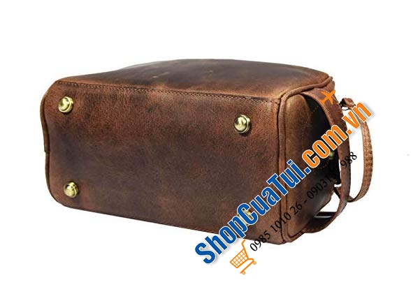 Túi đựng đồ cá nhân bằng da thật Aaron Leather Goods làm thủ công từ da cao cấp nguyên miếng và khoá YKK hạng nặng