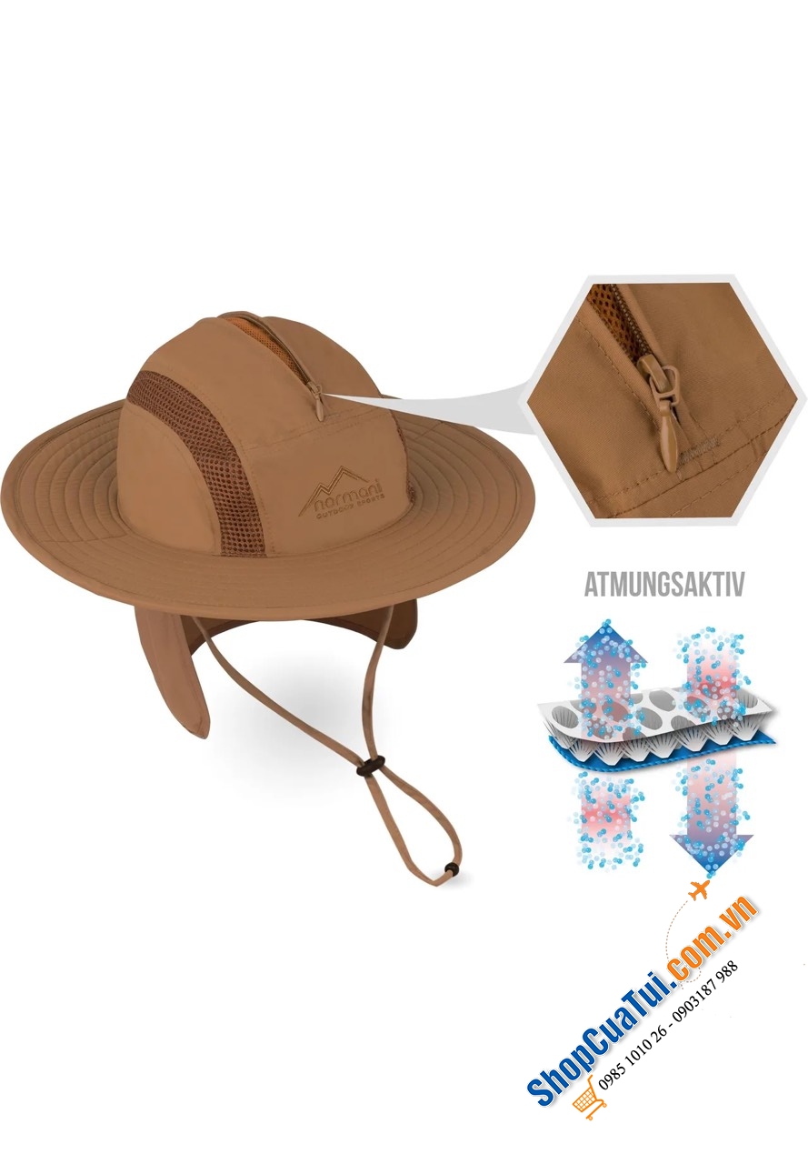 Mũ chống nắng New Zealand nhưng do Đức thiết kế