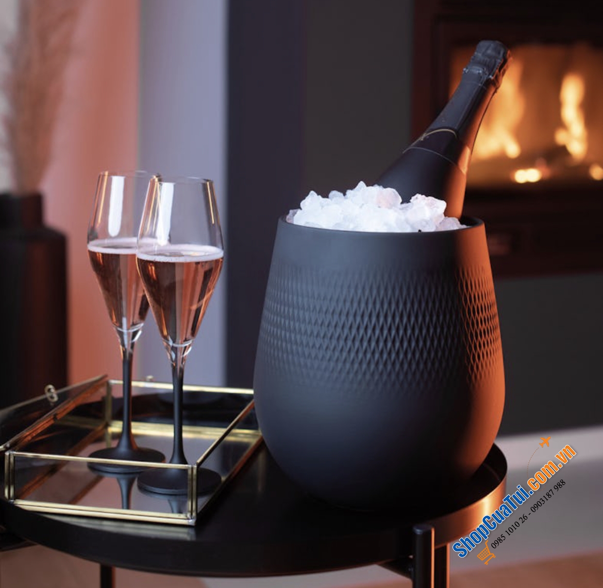 Lọ hoa Villeroy & Boch Manufacture Collier Perle 17.5cm - Lọ hoa gốm Collier với bề mặt mờ, màu sắc hiện đại