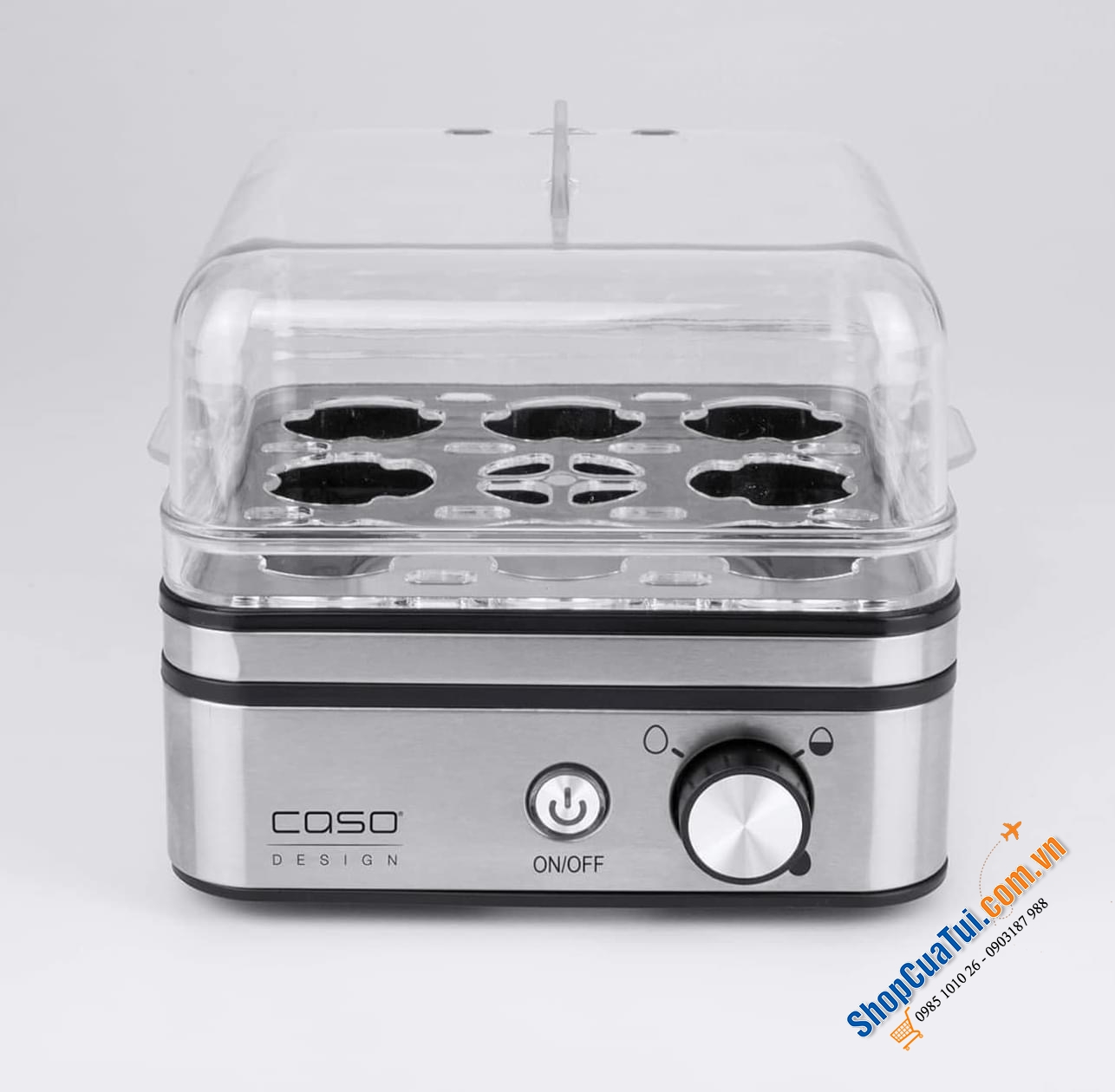 Máy luộc trứng CASO E9 Egg cooker luộc 8 quả trứng , 400W