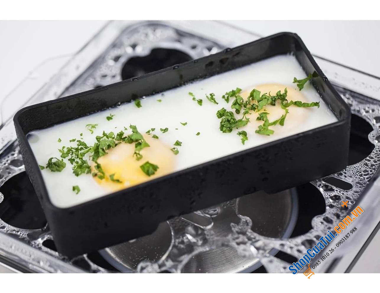 Máy luộc trứng CASO E9 Egg cooker luộc 8 quả trứng , 400W