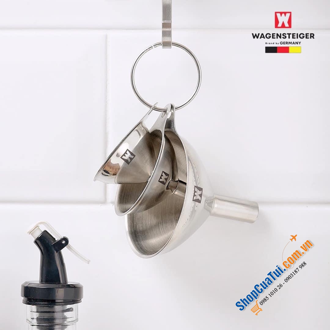 SET 3 PHỄU THÉP KHÔNG GỈ WAGENSTEINER CAO CẤP - GERMANY.