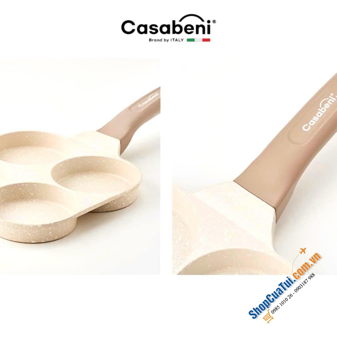 CHẢO 4 NGĂN CASABENI IH BY ITALIA  nấu ăn nhàn tênh.