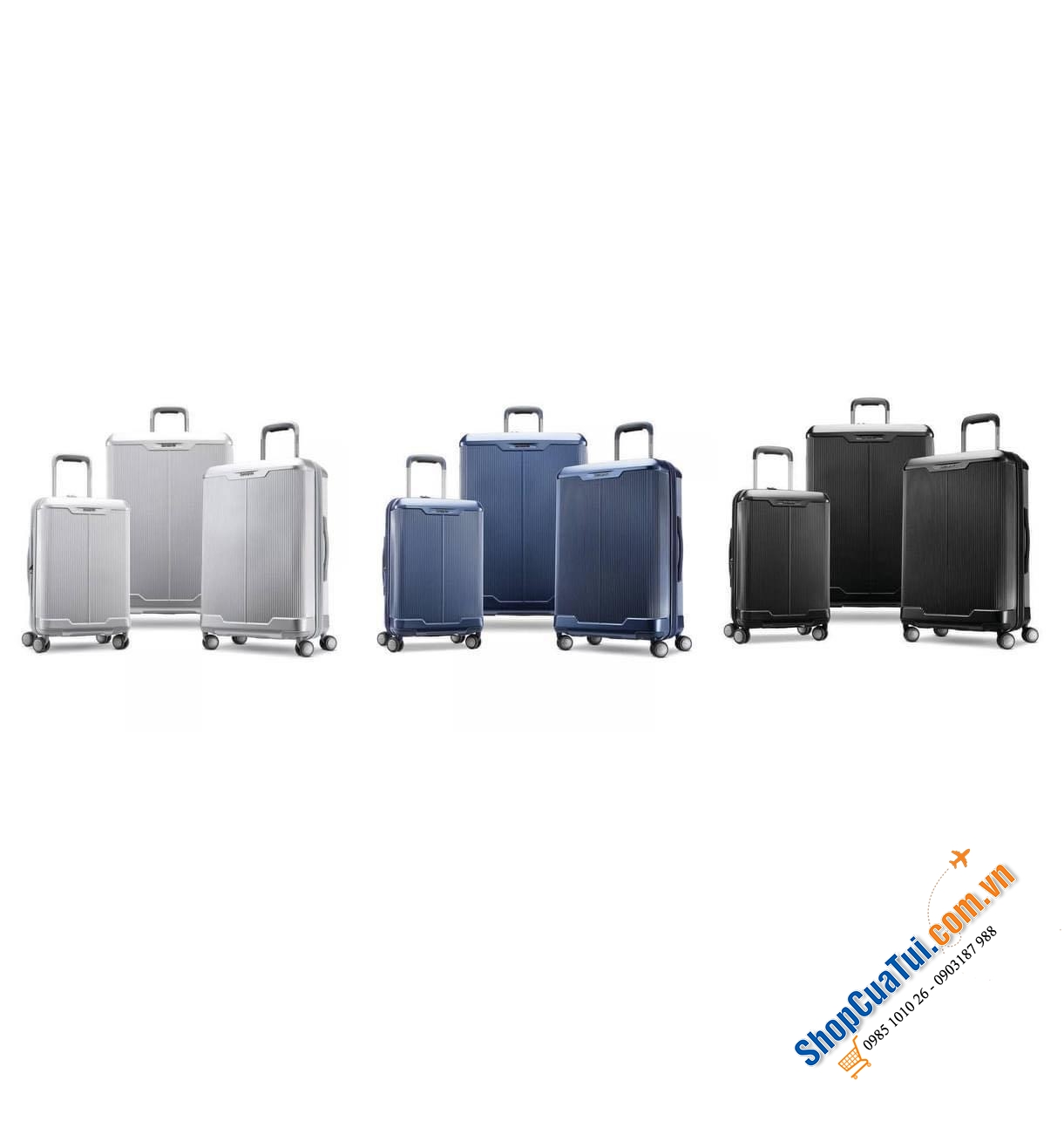 Set combo 3 Valy Samsonite Silhouette dòng doanh nhân xịn xò nhất của Samsonite (Có bán tách lẻ)