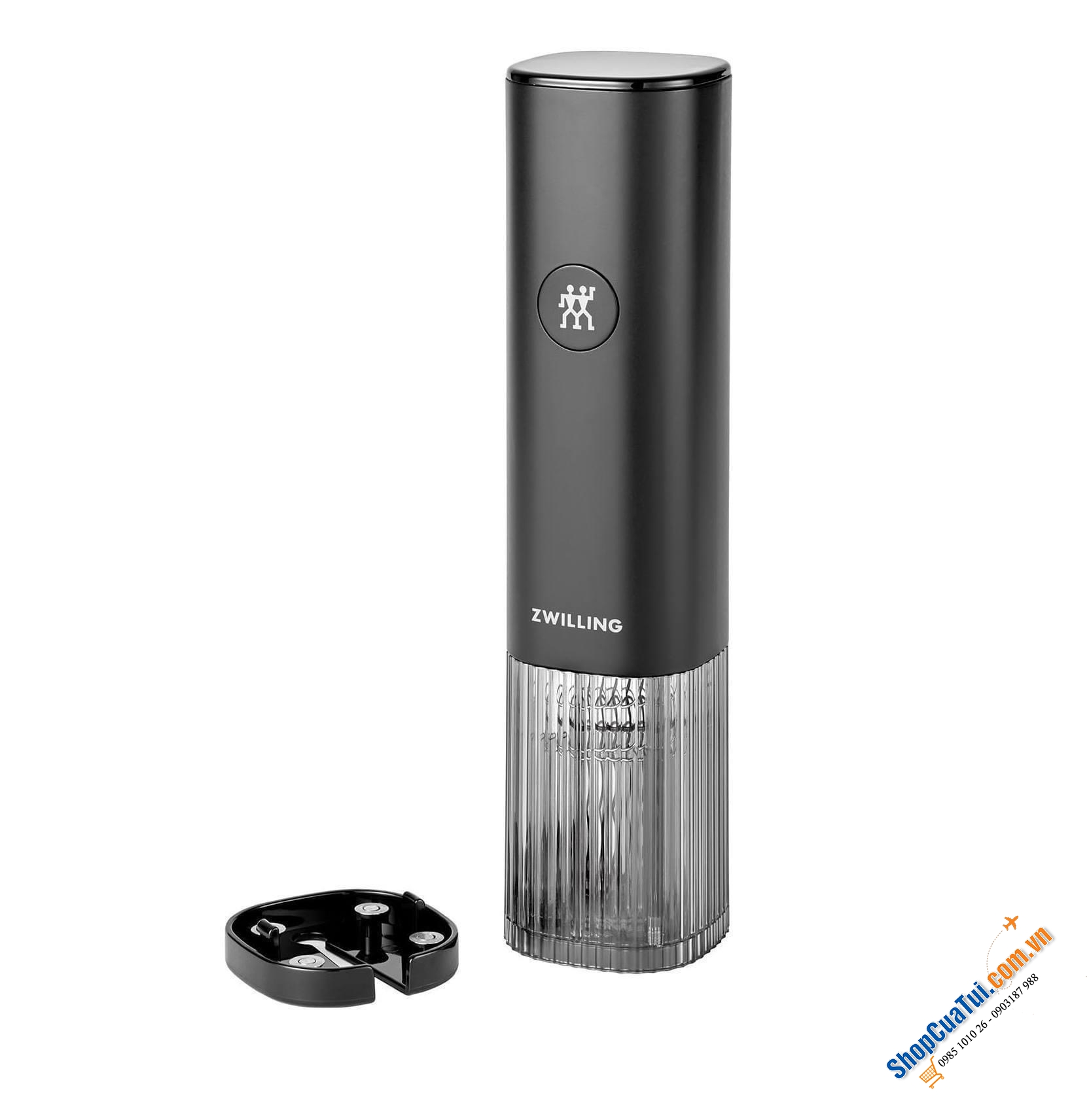 Mở rượu vang tự động Zwilling Germany Enfinigy - mở chai rượu một cách dễ dàng chỉ bằng một nút nhấn