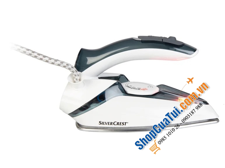 Bàn ủi hơi nước du lịch SILVERCREST 1100w - mẫu mini mới - để ủi hơi nước và ủi khô