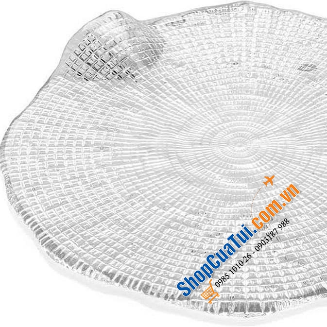 Đĩa IVV Diamante Cheese Platter 32cm  - Đĩa đựng phô mai Diamante thủy tinh IVV