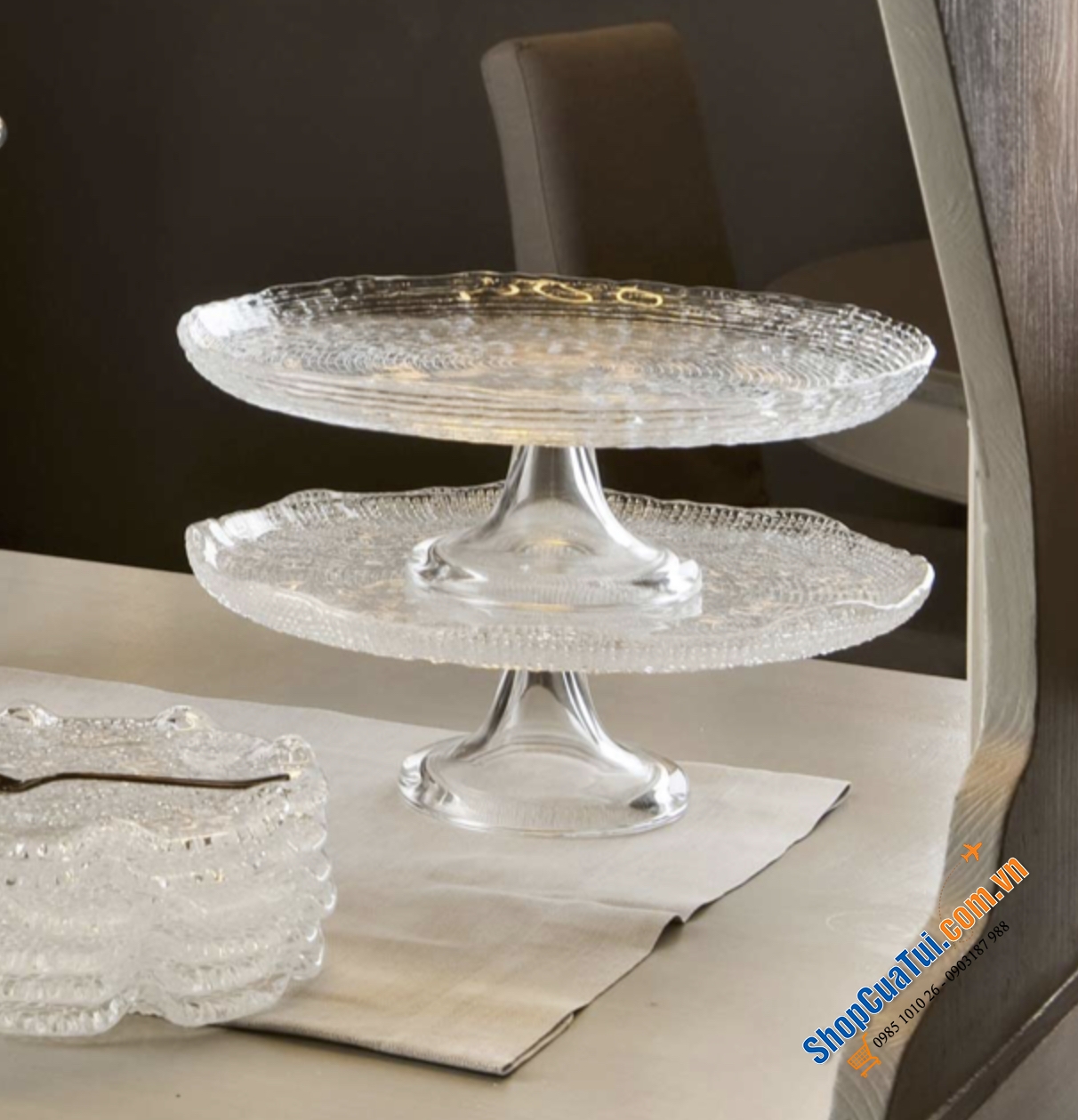 Chân bồng IVV Diamante size 32cm - sáng choang bày gì cũng đẹp