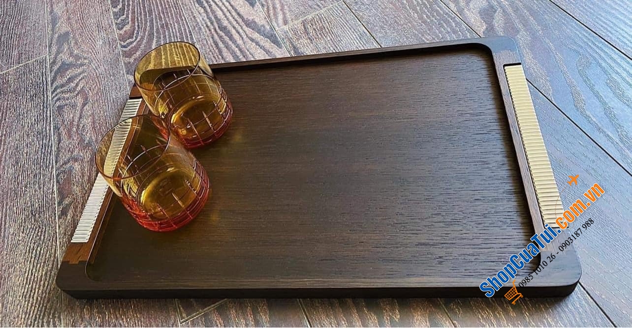 Khay Georg Jensen - Made in Slovenia - từ gỗ sồi hun khói