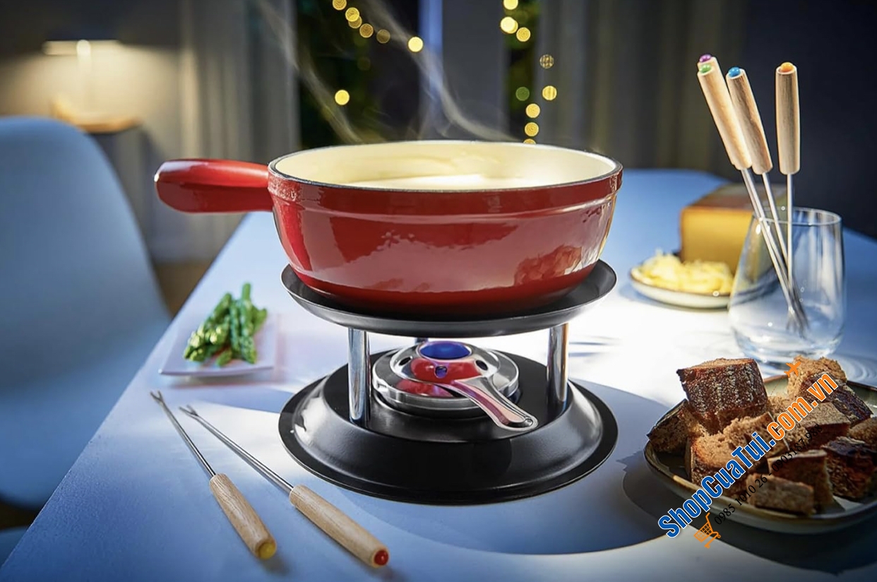 Bộ Nồi lẩu mini ERNESTO Fondeu 20CM có 6 Nĩa Fondue