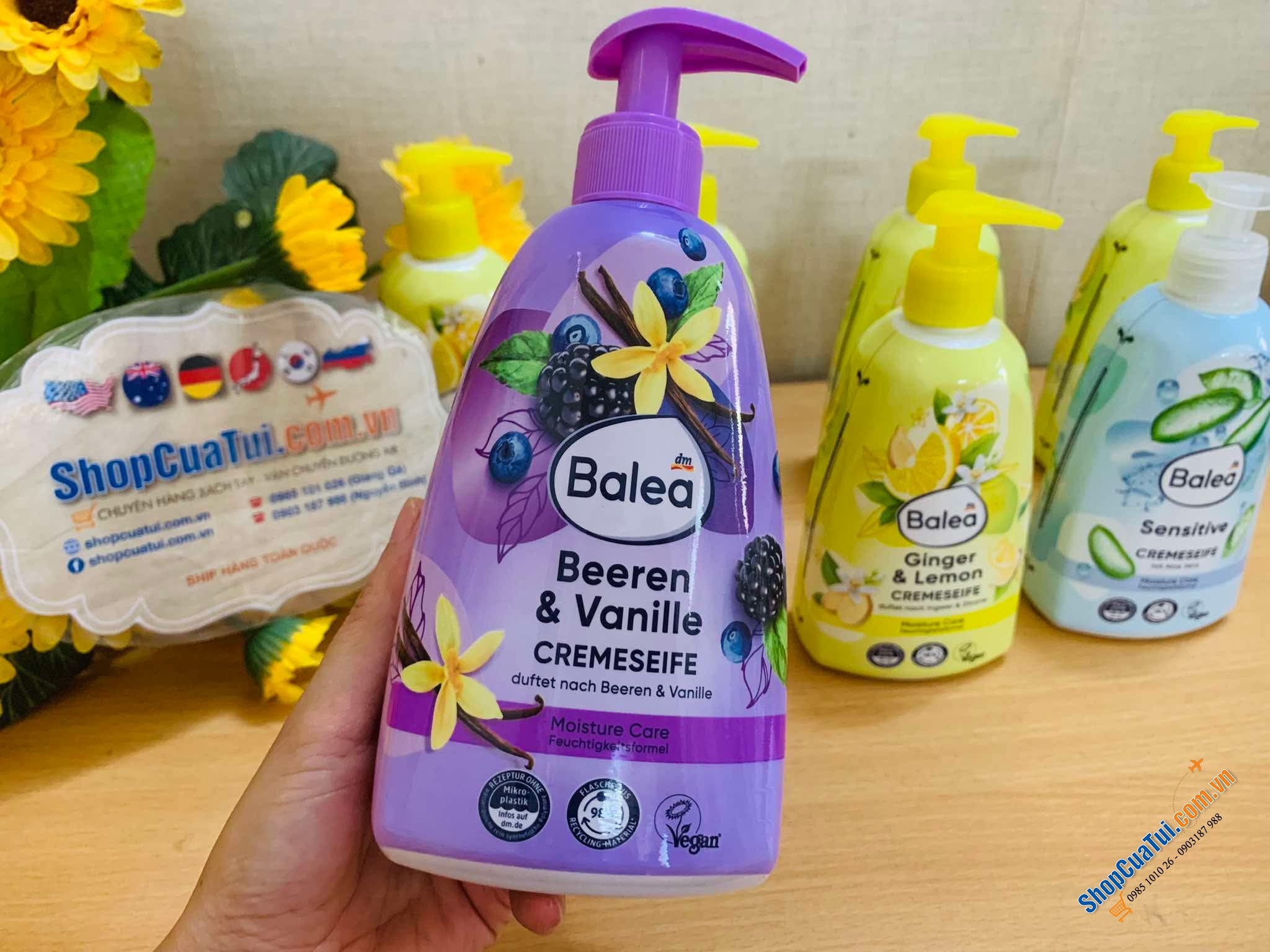 Nước rửa tay Balea chai 500ml - Chai to khủng với thiết kế dạng vòi rất tiện lợi cho cả gia đình
