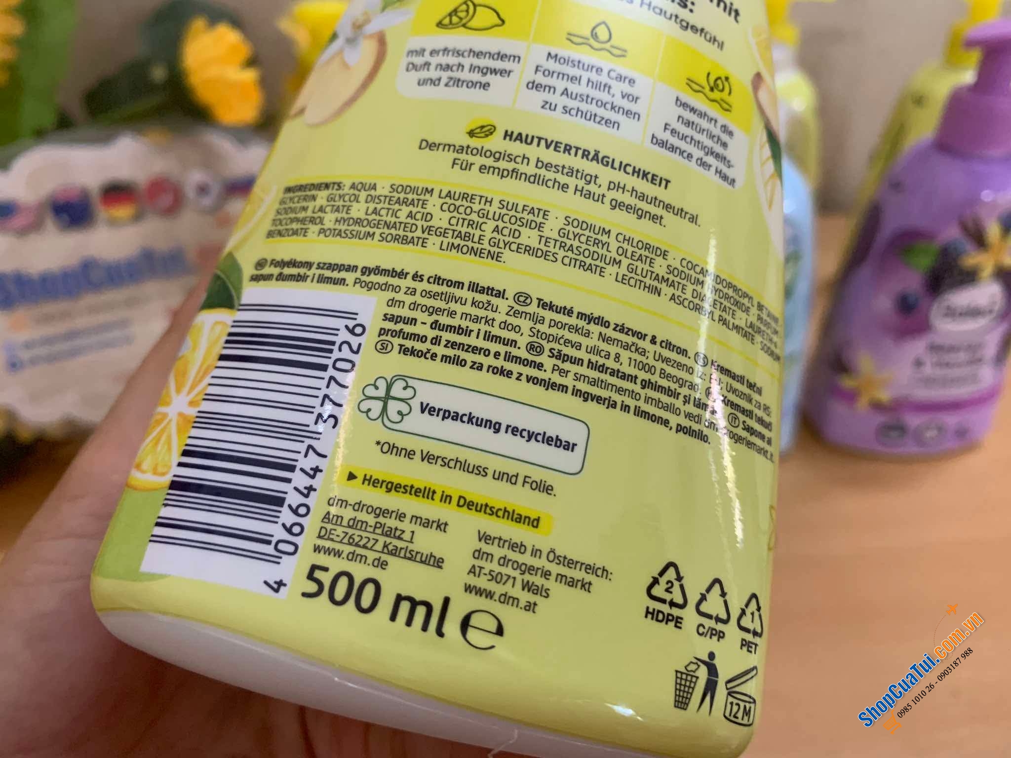 Nước rửa tay Balea chai 500ml - Chai to khủng với thiết kế dạng vòi rất tiện lợi cho cả gia đình