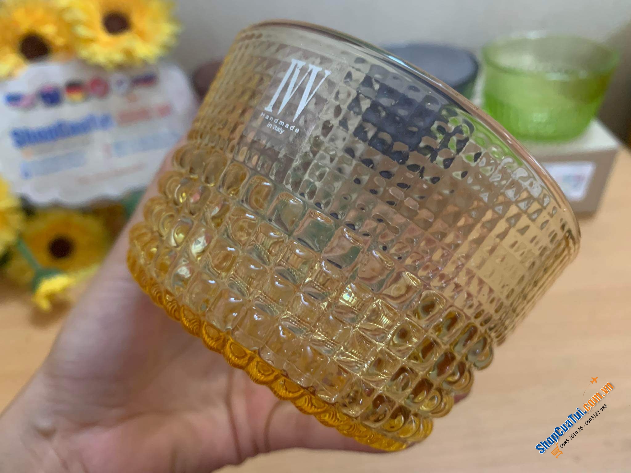 Bộ 6 bát pha lê 300ml IVV Speedy Ice Cream Cups 6 màu tuyệt đẹp miệng 11cm với màu sắc khác nhau, thích hợp ăn chè, hoa quả, sữa chua...