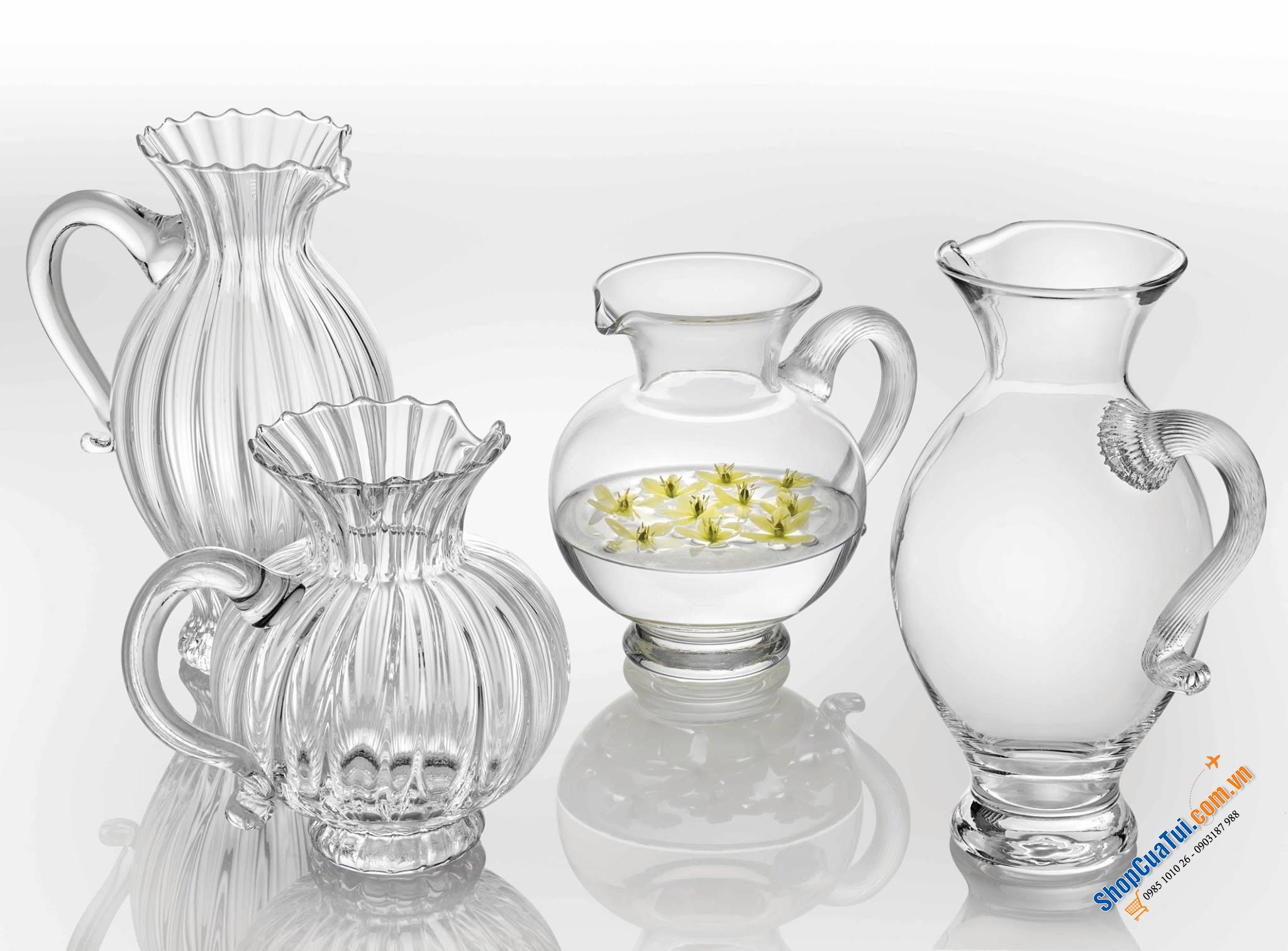 Bình nước IVV Maitre 1,3L Made in ITALY - Đựng nước khoáng hoặc nước hoa quả