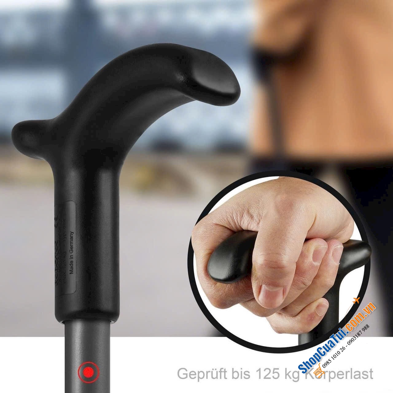 Gậy đi bộ Rebotec Simplex- Made in Germany - Món quà thiết thực cho ông bà, bố mẹ