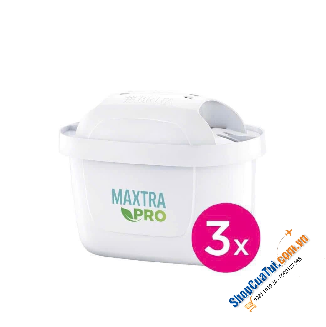 Set 3 lõi lọc nước BRITA Maxtra Pro model 2024 - lõi lọc cải tiến mới nhất với 4 giao đoạn lọc hiệu quả tốt hơn 50% so với mẫu cũ