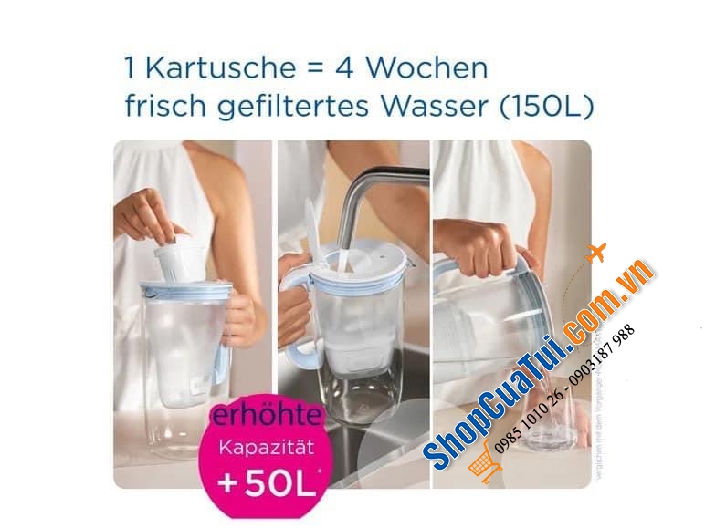 Set 3 lõi lọc nước BRITA Maxtra Pro model 2024 - lõi lọc cải tiến mới nhất với 4 giao đoạn lọc hiệu quả tốt hơn 50% so với mẫu cũ