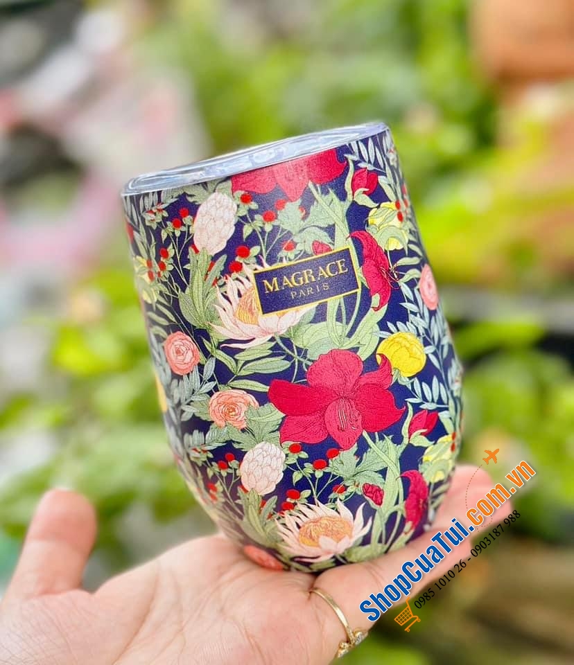Cốc giữ nhiệt Magrace Paris 400ml - Giữ nóng 12h, giữ lạnh 12 tiếng bằng inox 304