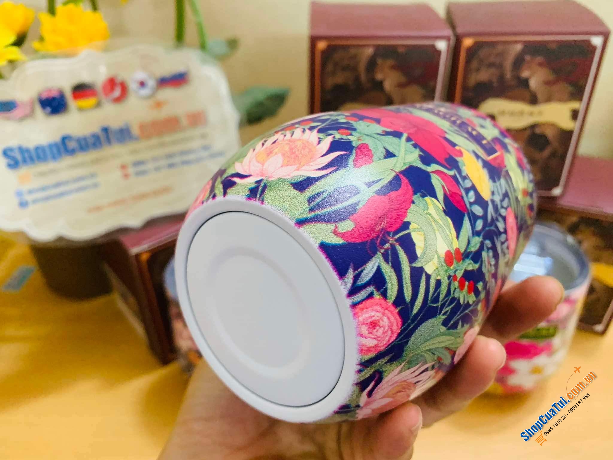 Cốc giữ nhiệt Magrace Paris 400ml - Giữ nóng 12h, giữ lạnh 12 tiếng bằng inox 304