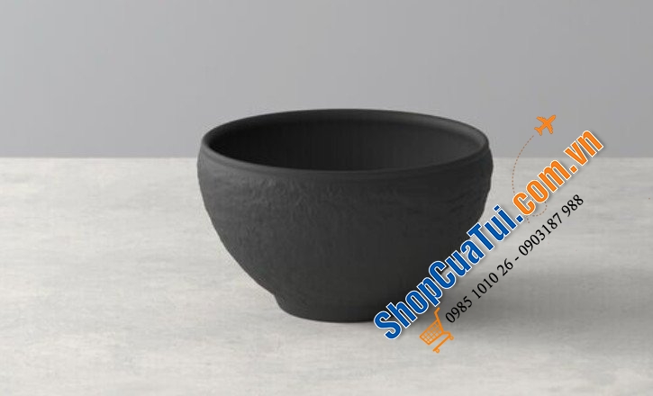 Sét 4 bát cơm Villeroy & Boch Manufacture Rock Reisbol 11cm màu đen