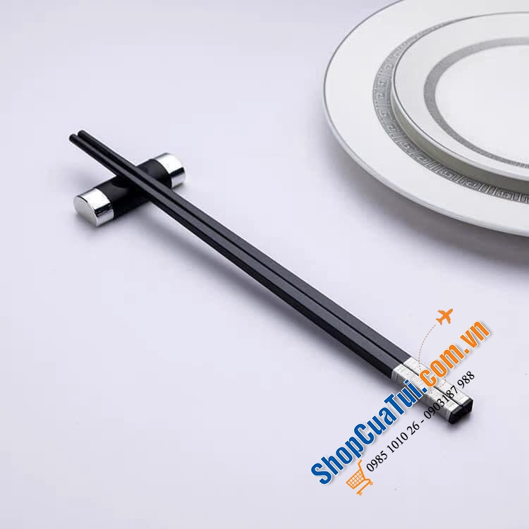 SET 10 ĐÔI ĐŨA SỢI THỦY TINH TITANIUM - SIÊU PHẨM NÂNG CẤP 2024 CỦA HÃNG ĐŨA NỔI TIẾNG ALLOY CHOPSTICK  - Dùng trong hệ thống các khách sạn, nhà hàng 5 sao