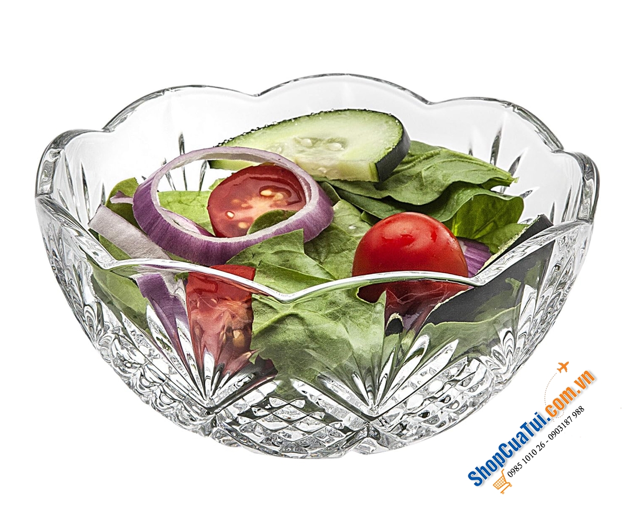 Sét 5 bát phục vụ Dublin - Sét 4 bát ăn cơm và 1 tô canh 22cm Dublin - pha lê tinh tế