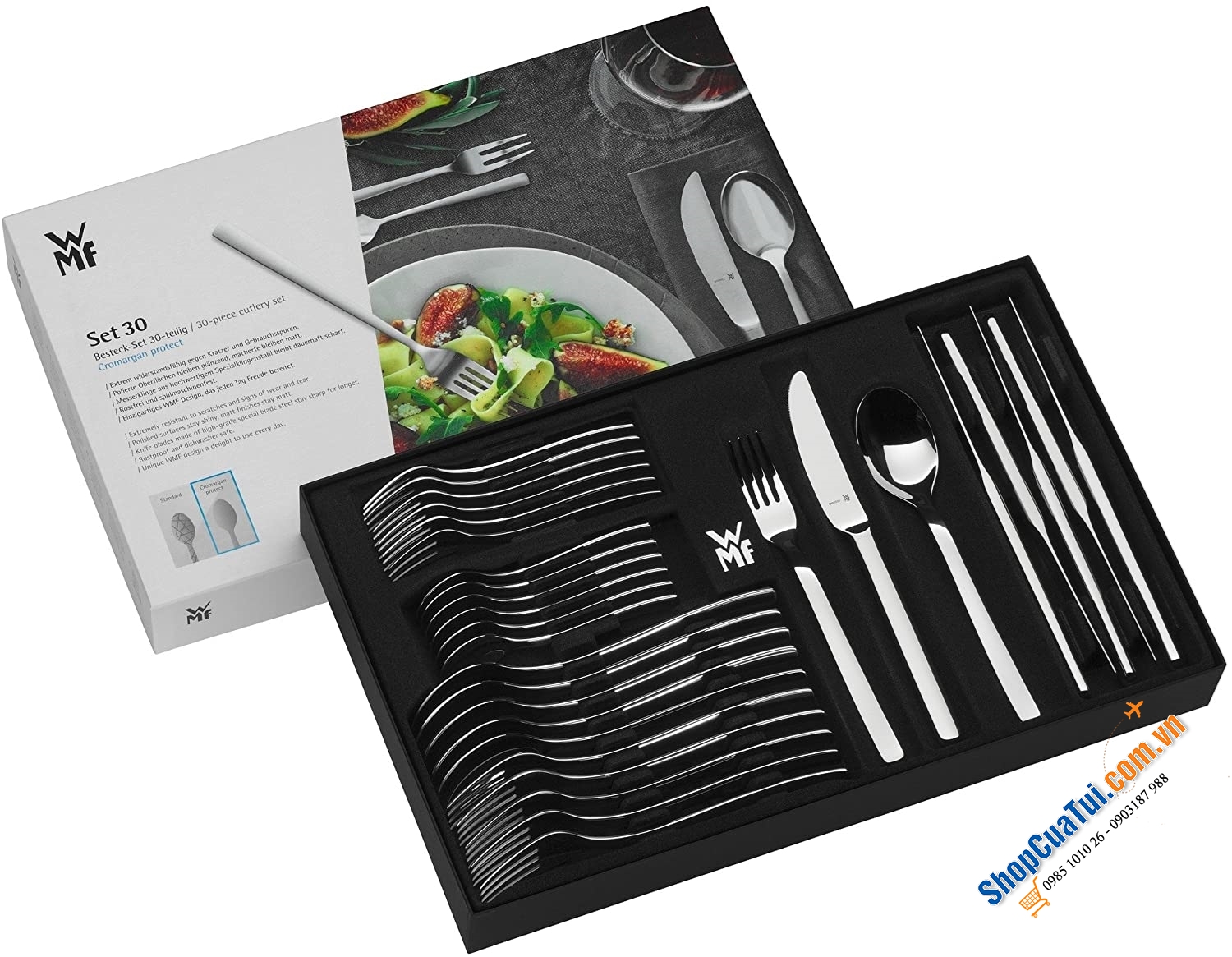 Set dao dĩa WMF Cromargan Germany 16 món thuộc dòng Lyric