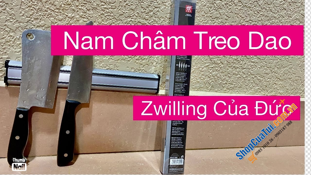 Nam châm treo dao ZWILLING MAGNETIC BAR ALUMINUM 30cm 32622-300-0 (nhôm)