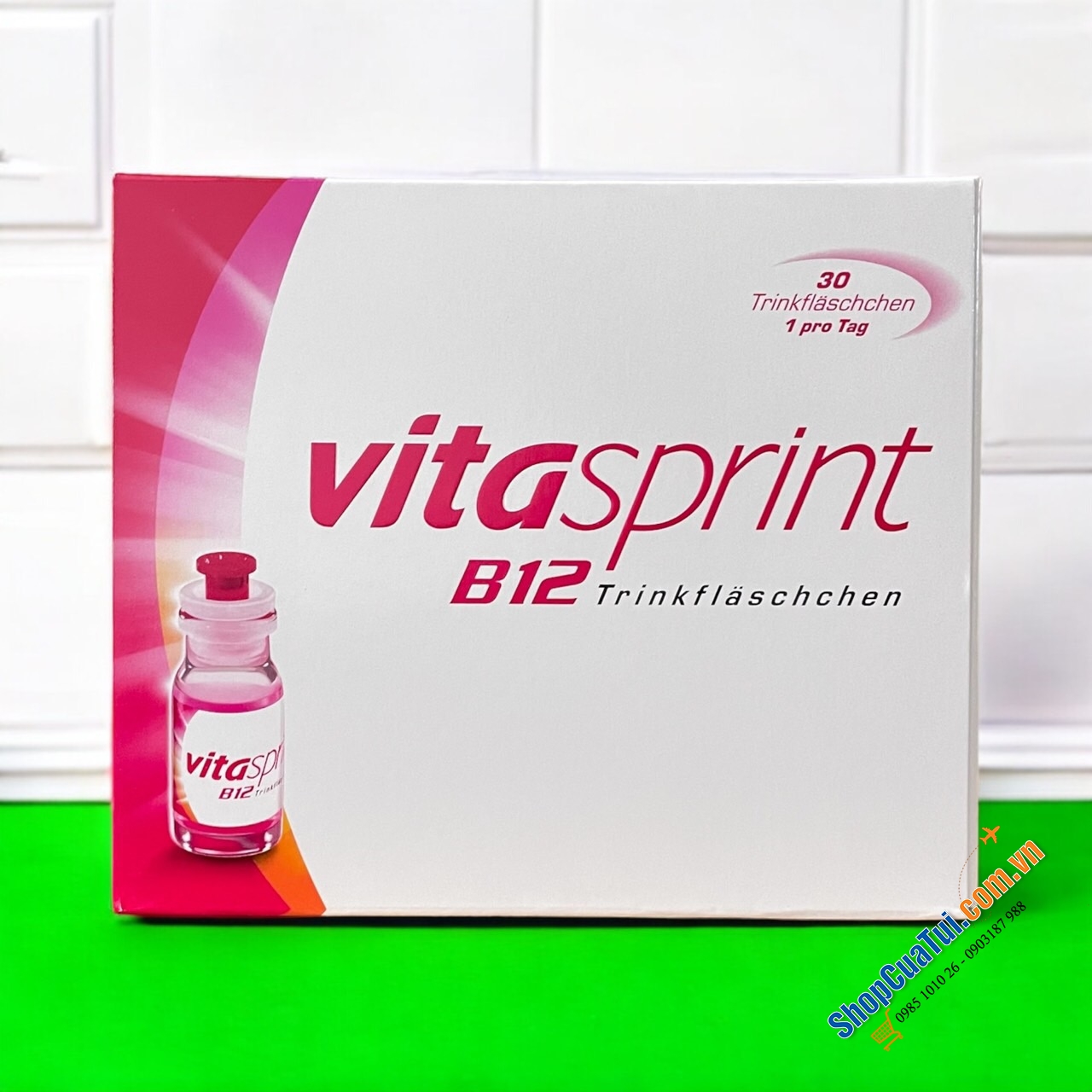 VITAMIN B12 VITASPRIN HỘP 30 LỌ - Phục hồi sức khoẻ sau ốm- giảm nhanh mệt mỏi - hỗ trợ  hệ thần kinh