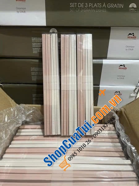 Sét 6 đôi đũa Zwilling màu hồng chất liệu nhựa PPS cao cấp bền và an toàn 25cm