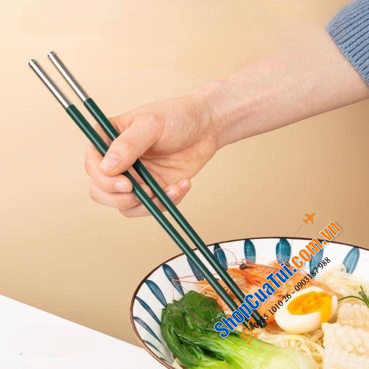 SET 5 ĐÔI ĐŨA SỢI THUỶ TINH CẦU VỒNG  hàng đặt riêng dùng cho khách sạn 5  siêu đẹp 27cm