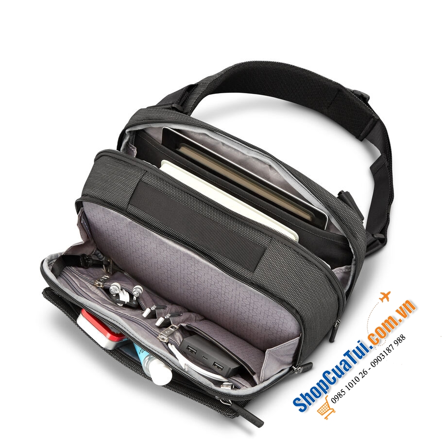Túi đeo chéo Samsonite SXK - được gia cố bằng sợi Dupont™ Kevlar® có khả năng chống đạn