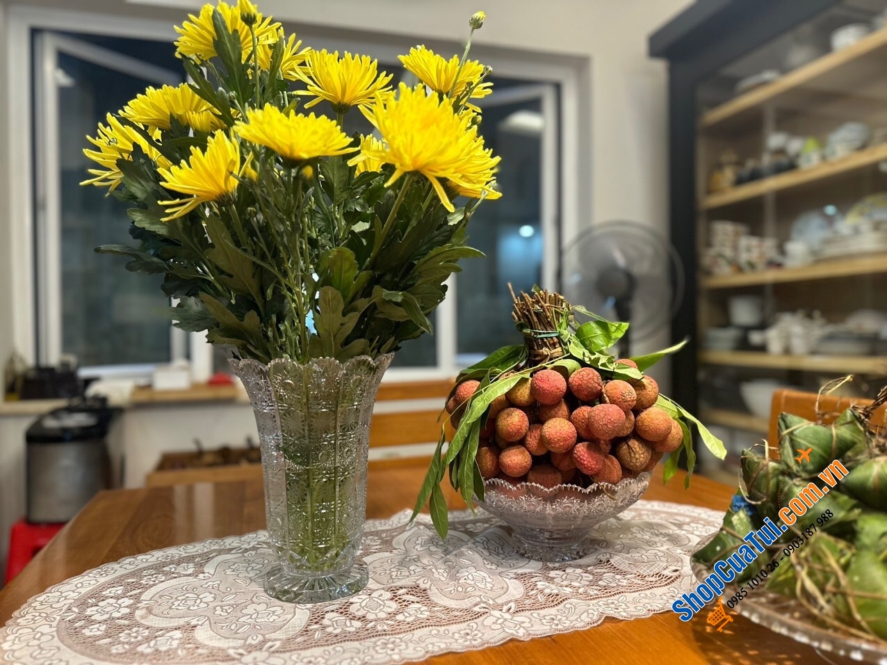 Lọ hoa mài 30cm, M57 Bohemia, hình bó mạ - Đẹp xuất sắc.