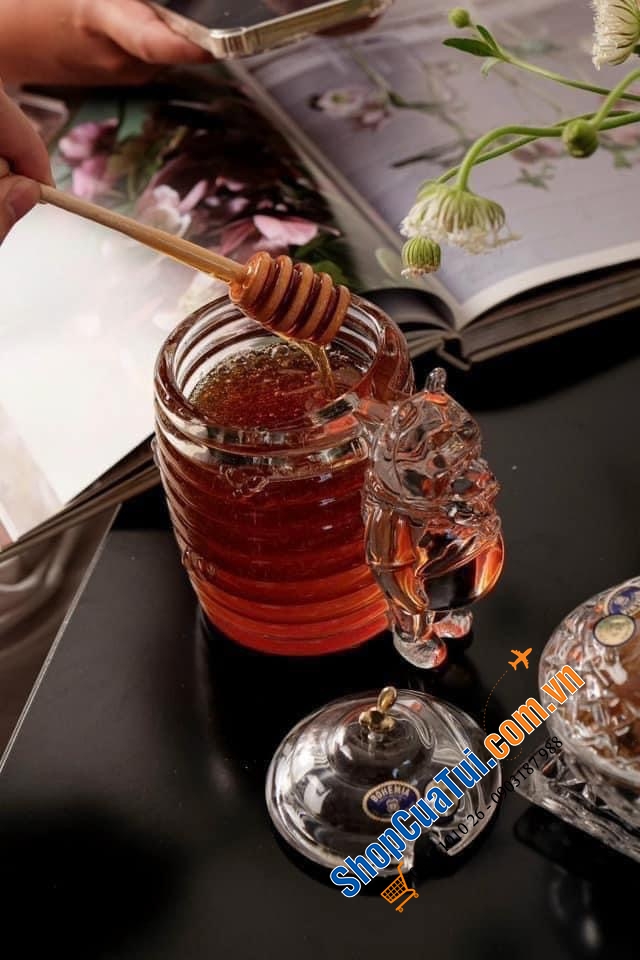 Hũ mật ong Crystal Pooh Bohemia siêu xinh!