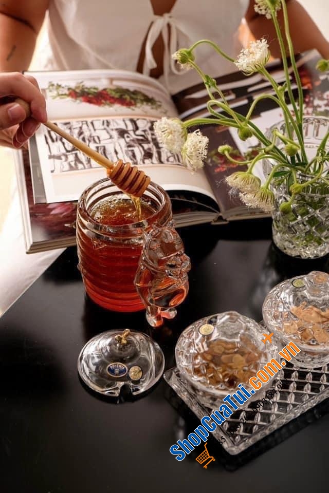 Hũ mật ong Crystal Pooh Bohemia siêu xinh!