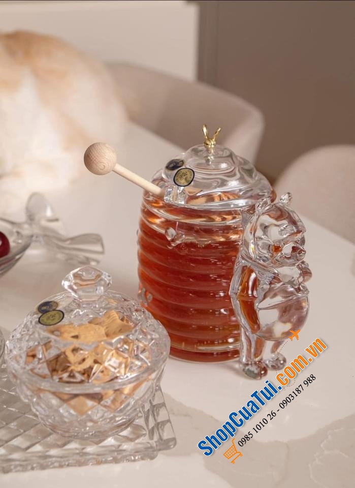 Hũ mật ong Crystal Pooh Bohemia siêu xinh!