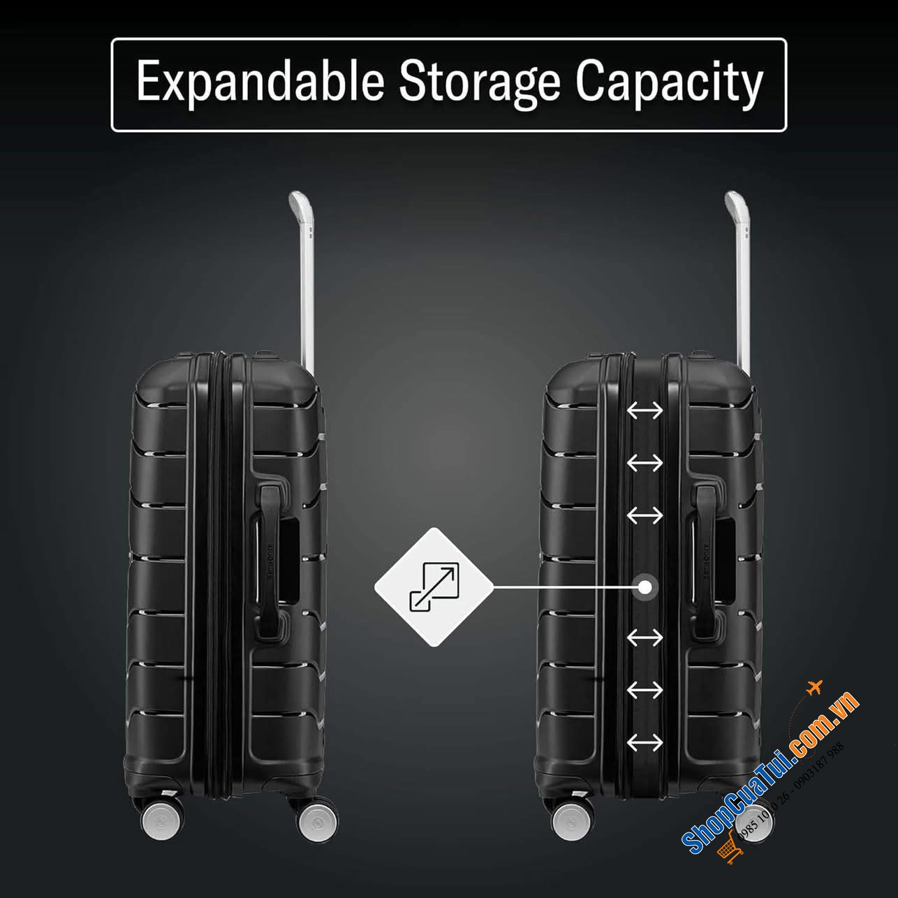 VALY SAMSONITE FREEFORM Size M cỡ Trung 25 inch - vali nhẹ và bền, mang lại sức mạnh và khả năng cơ động, tối ưu