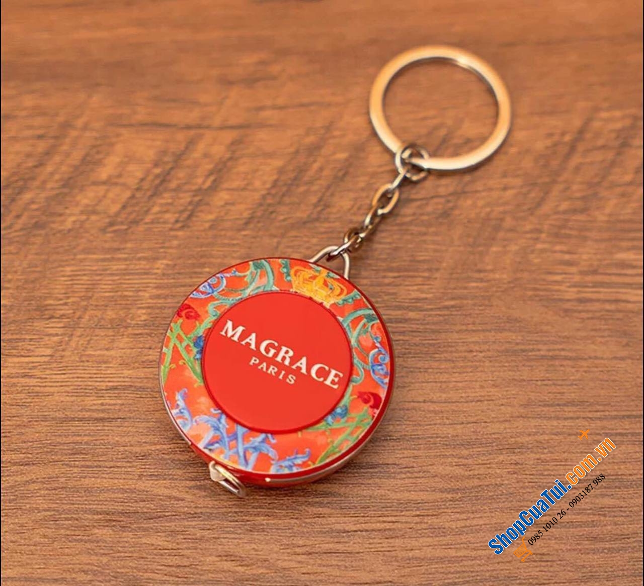 Móc đeo chìa khoá kèm thước dây Magrace
