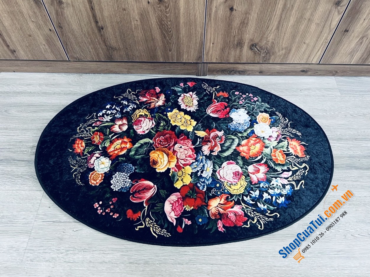 THẢM HOA TRẢI SÀN MAGRACE size trung 90x60cm từ bùn tảo cát