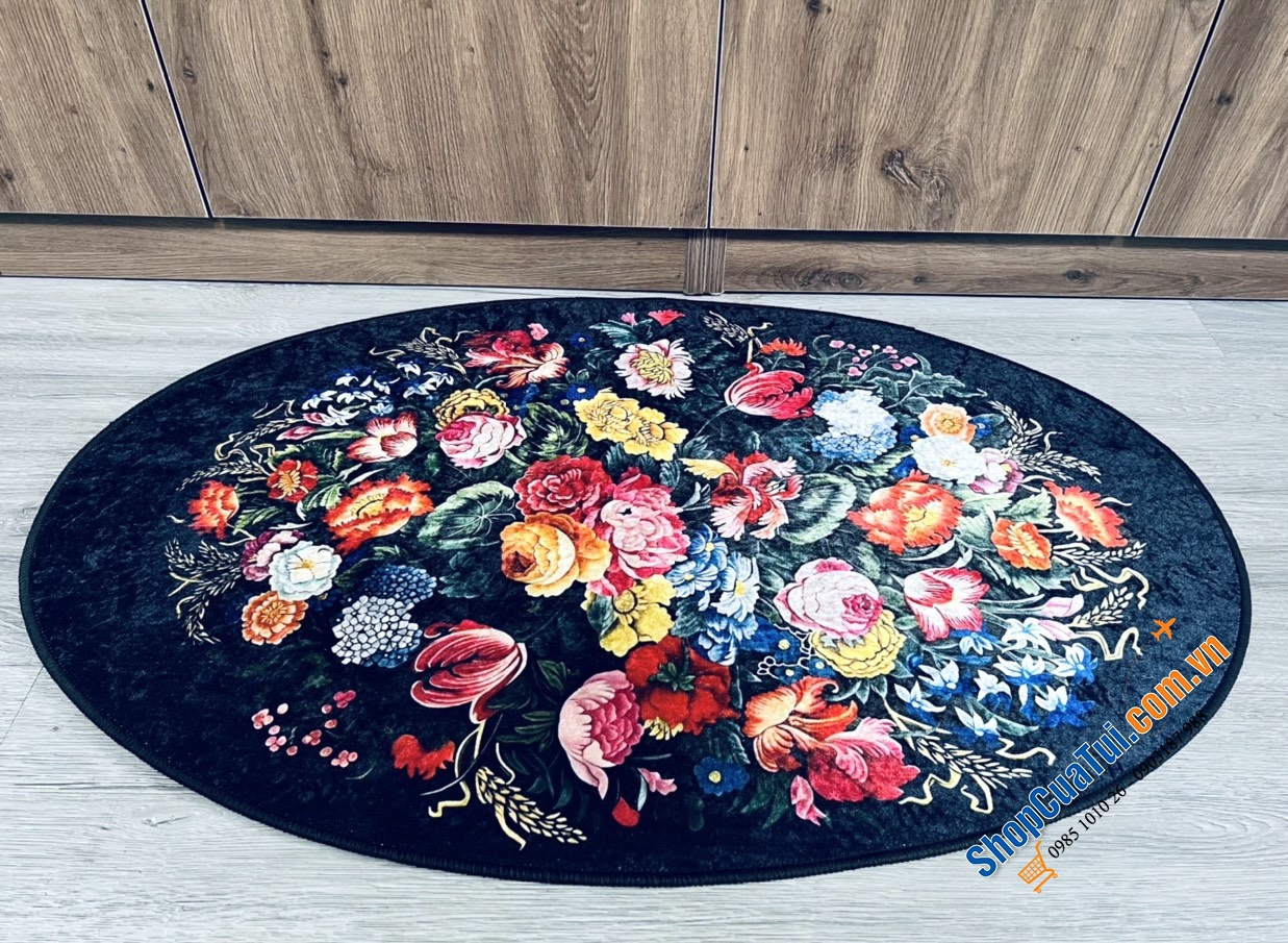 THẢM HOA TRẢI SÀN MAGRACE size trung 90x60cm từ bùn tảo cát