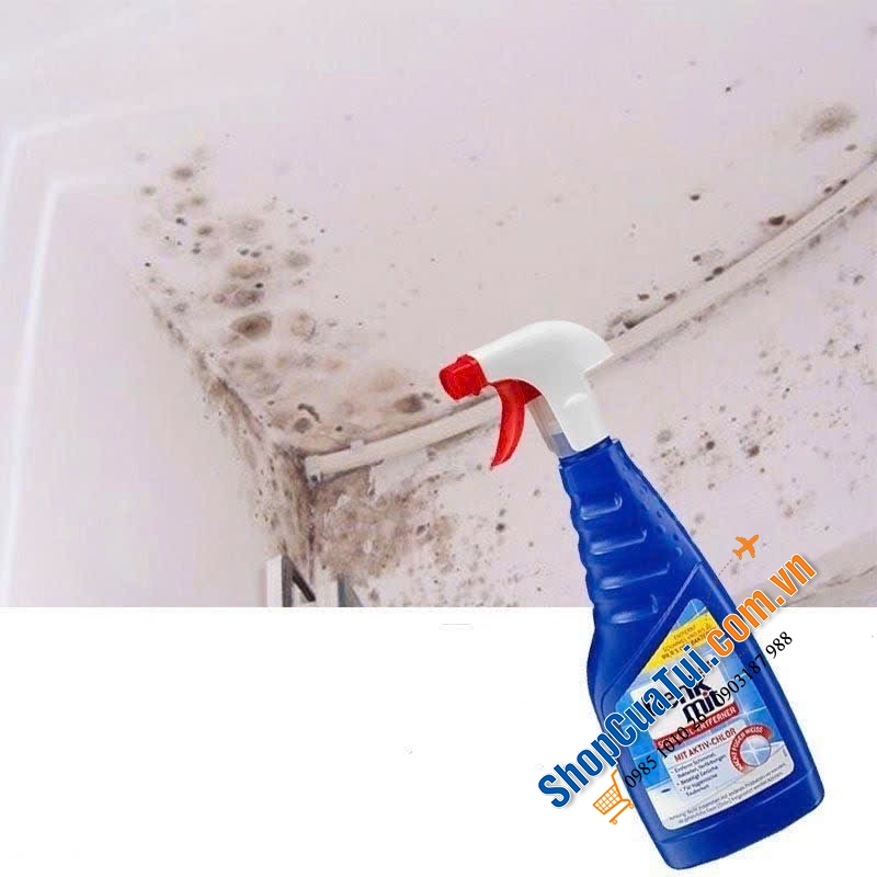 XỊT KHỬ TRÙNG NẤM MỐC & VI KHUẨN DENKMIT- Chai 750ml.