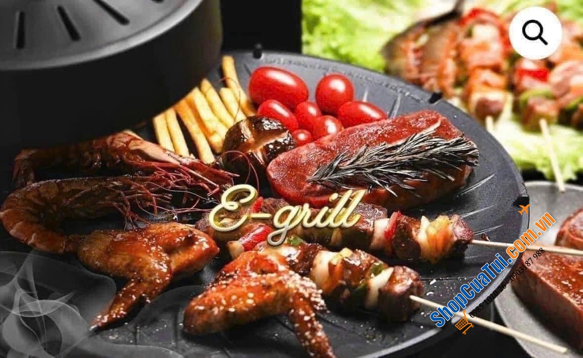 Bếp nướng kèm hút khói Egrill Đức phiên bản cơ bền nồi đồng cối đá lại dễ sử dụng - bản cơ