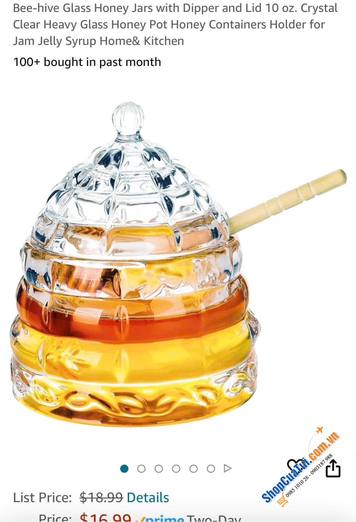 Hũ mật ong thanh lịch BEEHIVE - musthave amazon với thiết kế tinh tế, sang trọng cho mọi bàn ăn, điểm nhấn tuyệt vời cho gian bếp nhà bạn.